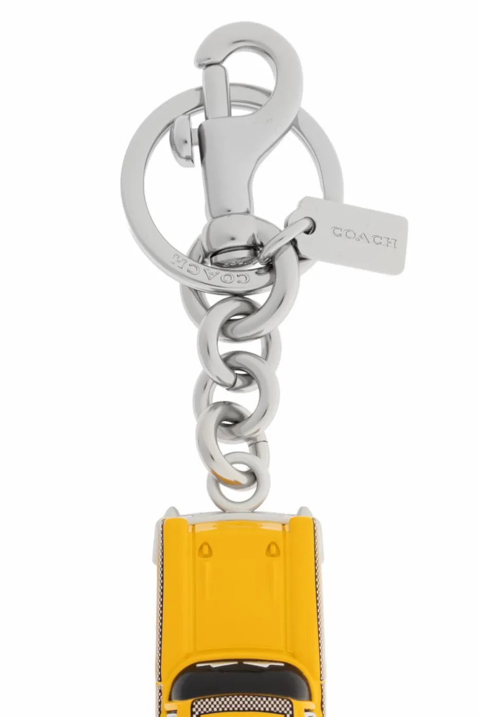 Coach YELLOW Keychain with charm