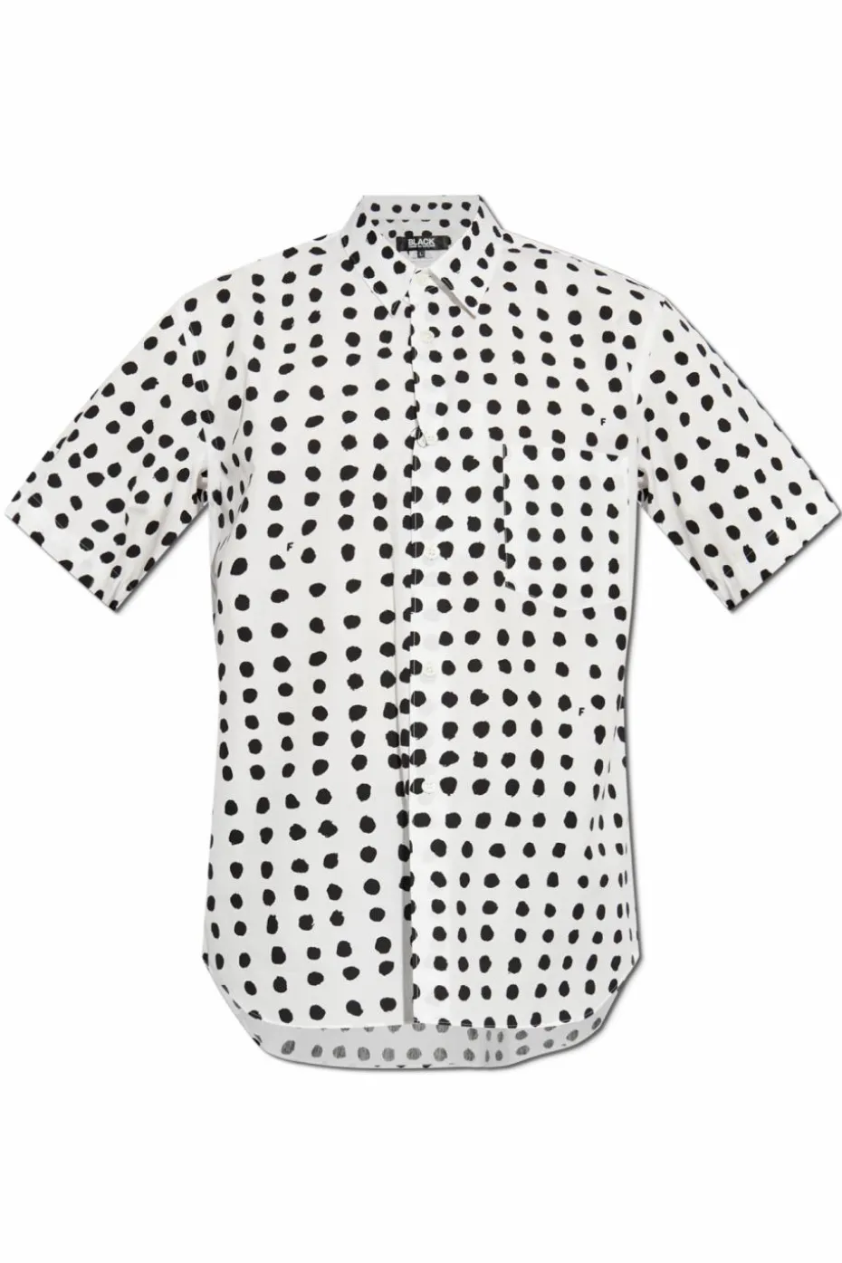 Comme des Garçons Black WHITE Shirt with dot pattern