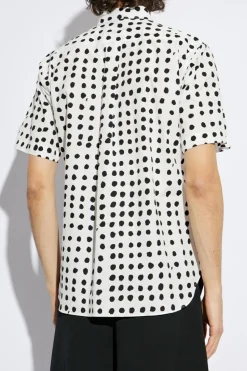 Comme des Garçons Black WHITE Shirt with dot pattern