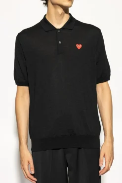 Comme des Garçons Play BLACK Wool Polo