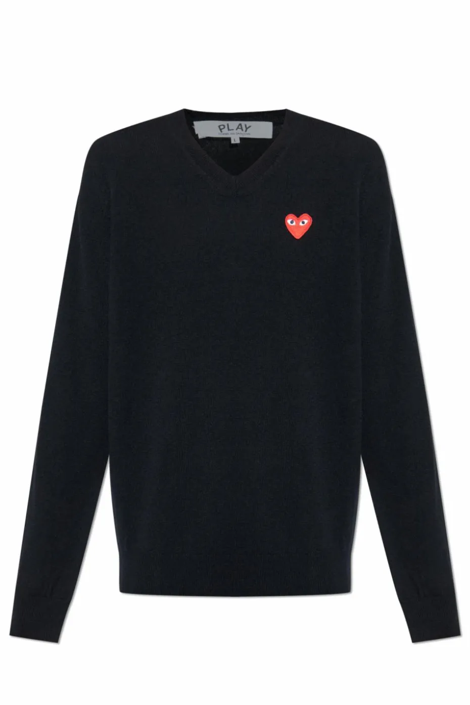 Comme des Garçons Play BLACK V-neck sweater