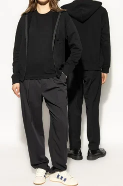 Comme des Garçons Play BLACK T-shirt with logo patch