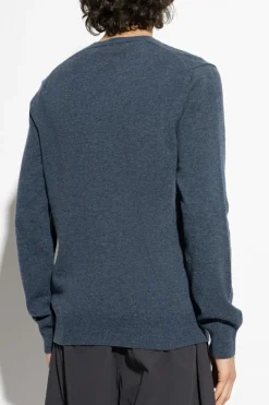 Comme des Garçons Play BLUE V-neck sweater