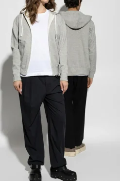Comme des Garçons Play WHITE T-shirt with logo-shaped patch