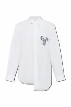 Comme des Garçons Shirt WHITE Cotton shirt with print