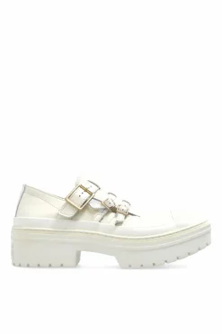 Converse WHITE Shoes A10617C type loafers