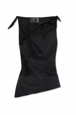 Coperni BLACK Top with lace inserts