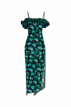 Coperni GREEN Printed dress