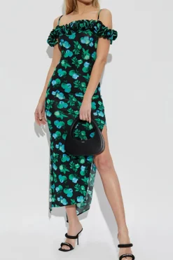 Coperni GREEN Printed dress