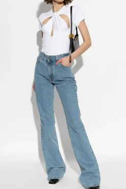 Coperni WHITE T-shirt with decorative cut-outs