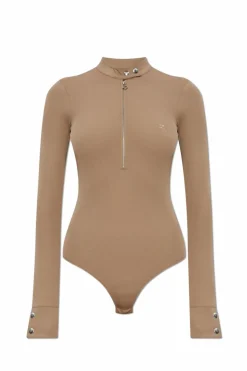 Courrèges beige Long sleeve bodysuit