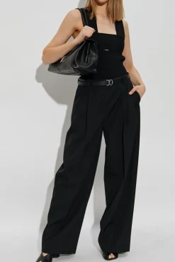 Courrèges BLACK Bodysuit with straps