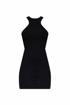 Courrèges BLACK Dress with logo