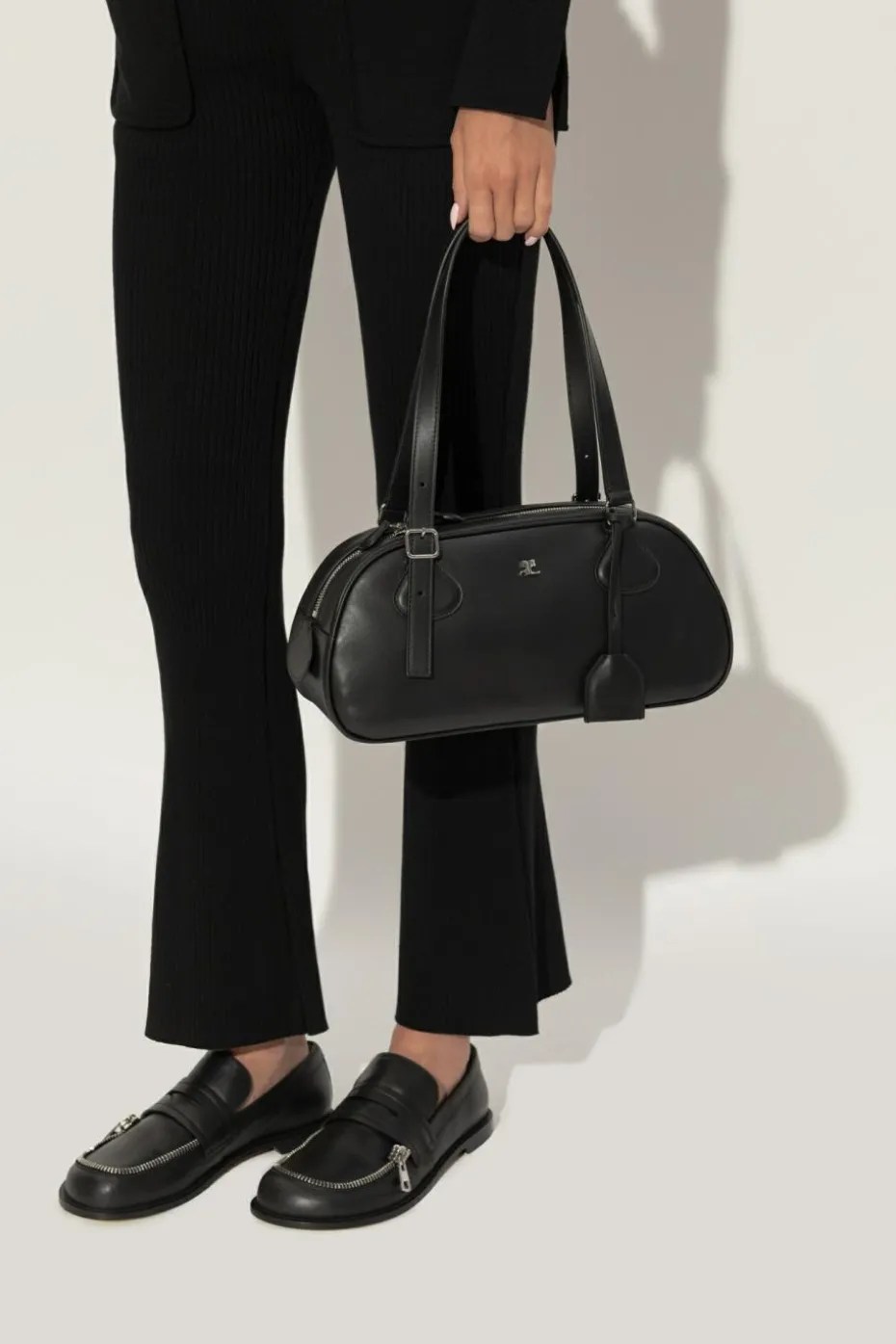 Courrèges BLACK Handbag "Friday Medium"