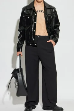 Courrèges BLACK Jacket with logo