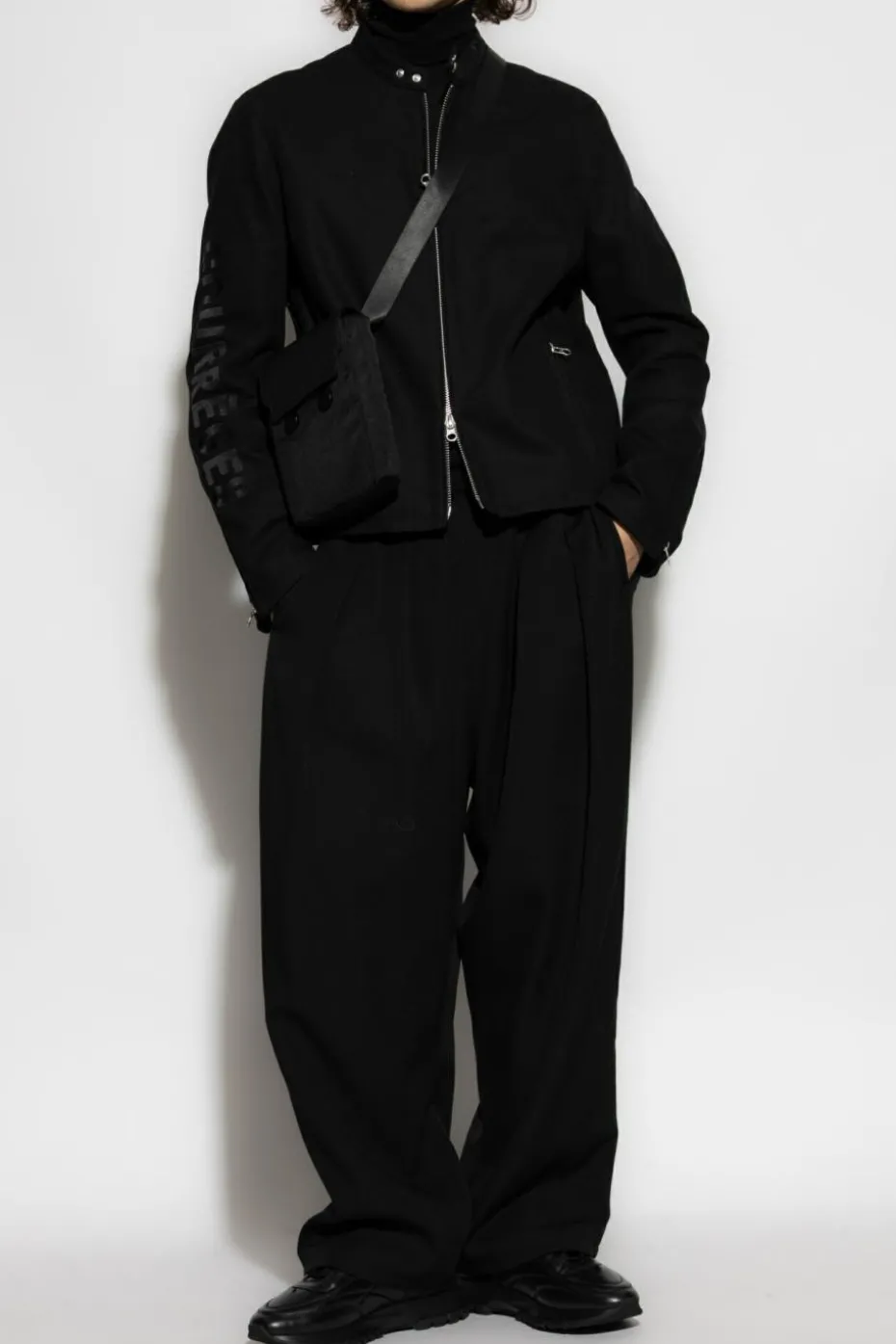 Courrèges BLACK Jacket with long sleeves