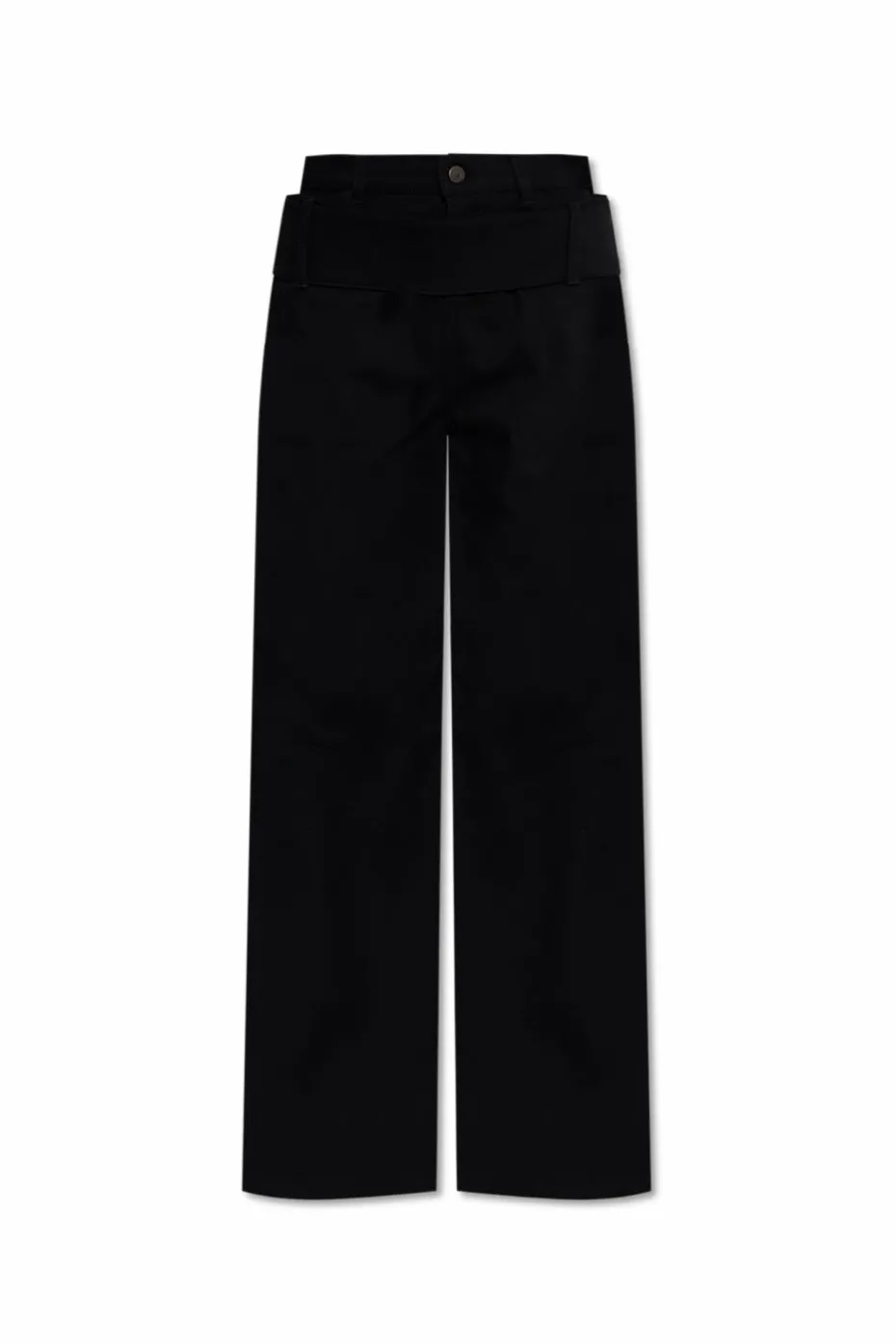 Courrèges BLACK Jeans with flared legs