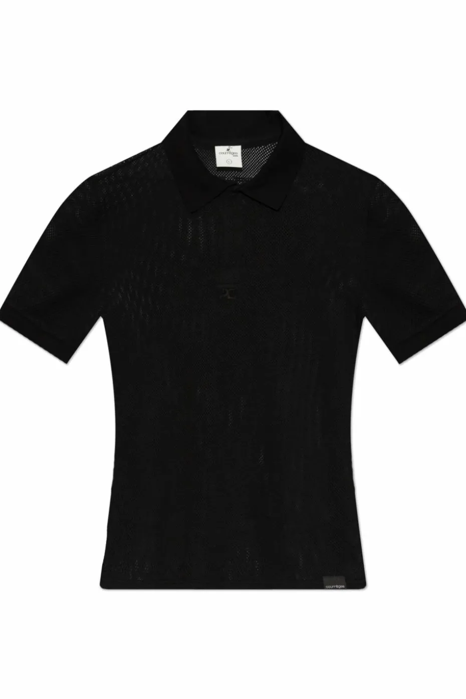 Courrèges BLACK Lace Polo