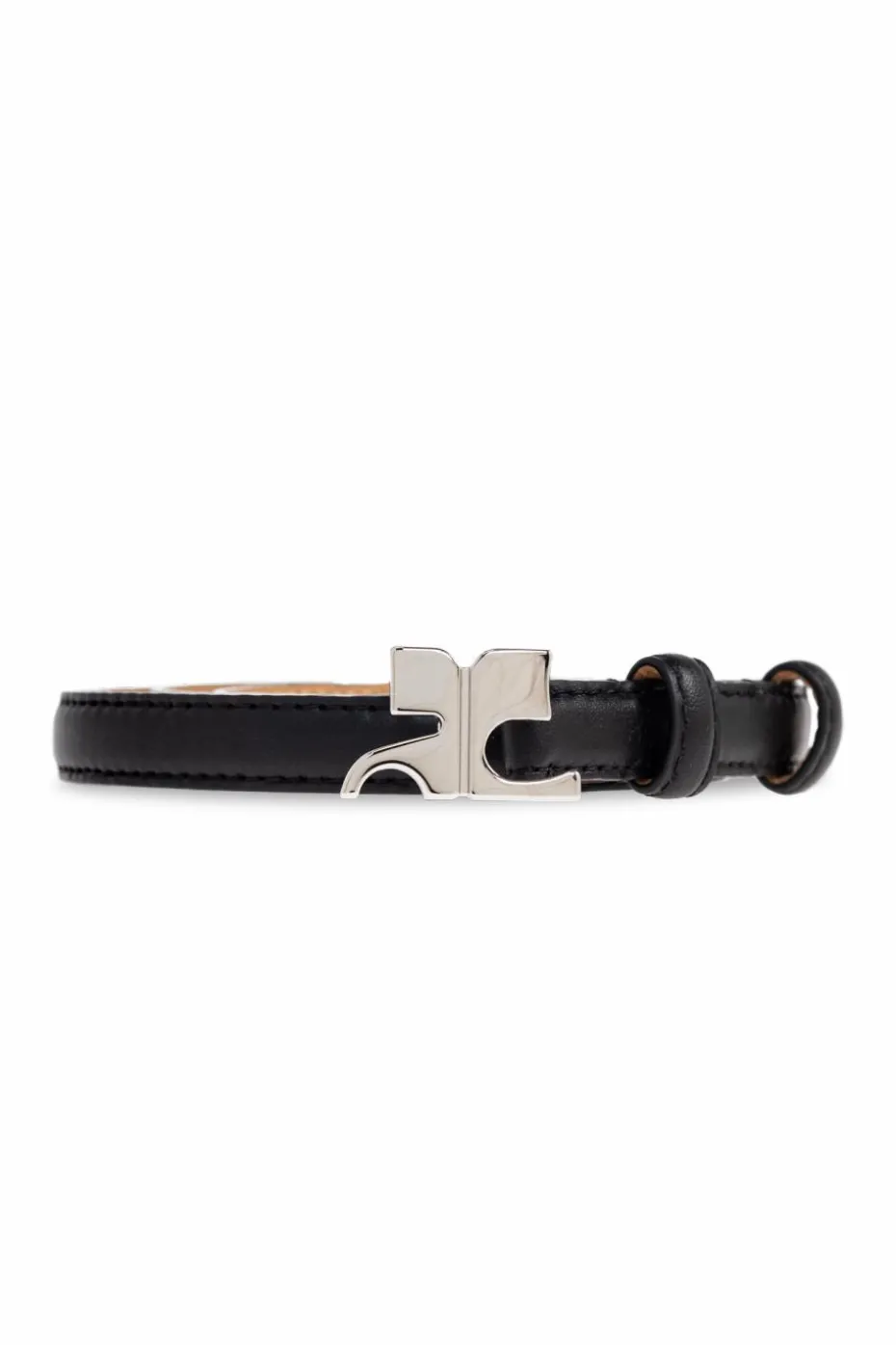 Courrèges BLACK Leather belt