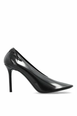 Courrèges BLACK Logo Stilettos