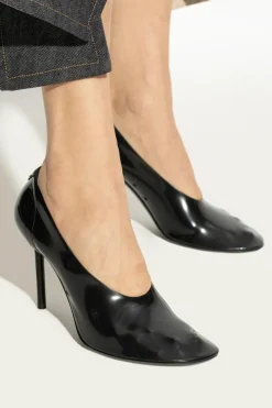 Courrèges BLACK Logo Stilettos