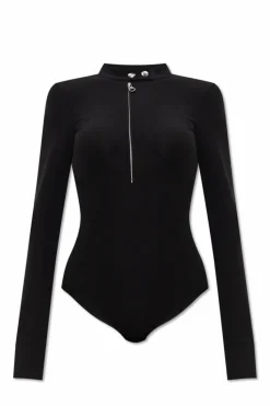Courrèges BLACK Long-sleeve bodysuit