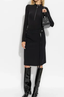Courrèges BLACK Long-sleeve bodysuit