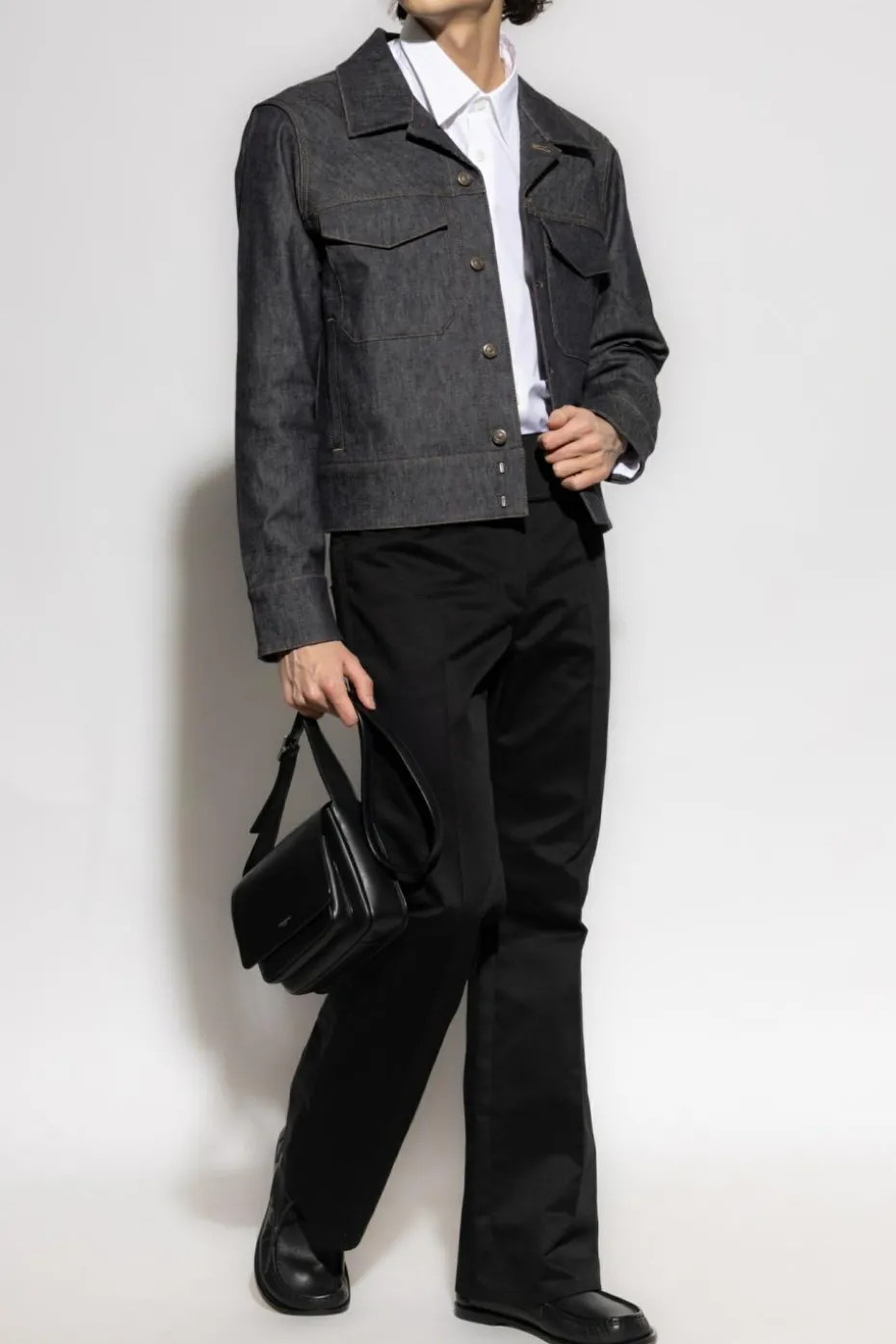 Courrèges BLACK Pants with pockets