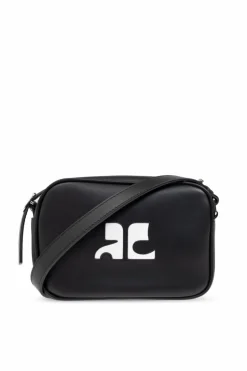 Courrèges BLACK Shoulder bag "Reedition"