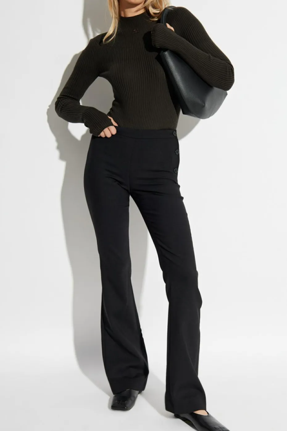 Courrèges BLACK Wool pants