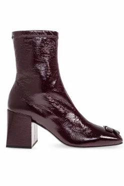 Courrèges BURGUNDY Heeled ankle boots `Reedition`