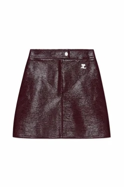Courrèges BURGUNDY Short skirt