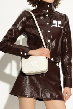 Courrèges GREY Shoulder bag "Reedition"