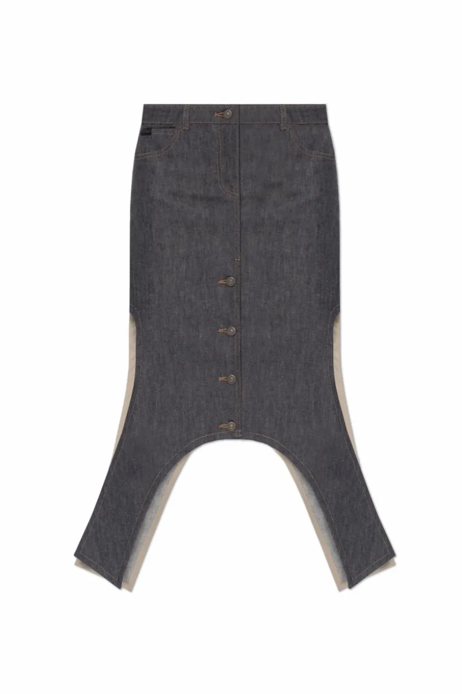 Courrèges NAVY BLUE Denim skirt