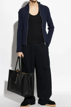 Courrèges NAVY BLUE Zip-up cardigan