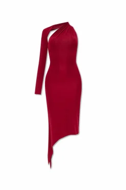 Courrèges RED Asymmetric dress
