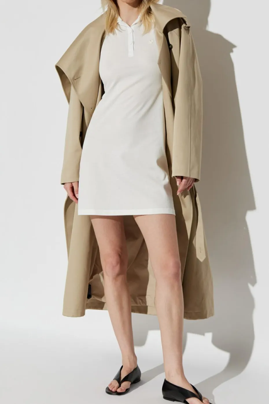 Courrèges WHITE Dress with Collar