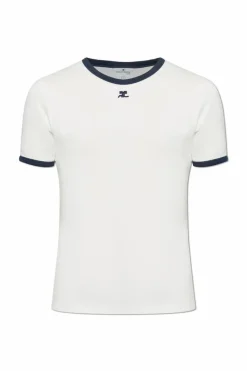 Courrèges WHITE T-shirt with logo
