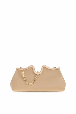 Cult Gaia beige "Valma" clutch