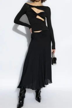 Cult Gaia BLACK Silk skirt 'Shera'