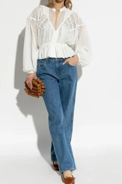 Cult Gaia BLUE Jeans with straight legs