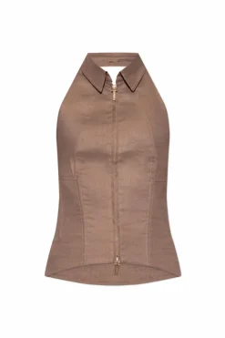 Cult Gaia BROWN Top "Jill"