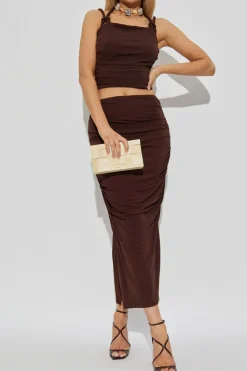 Cult Gaia BROWN Top "Ren"