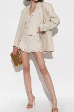 Cult Gaia cream "Shani" shorts