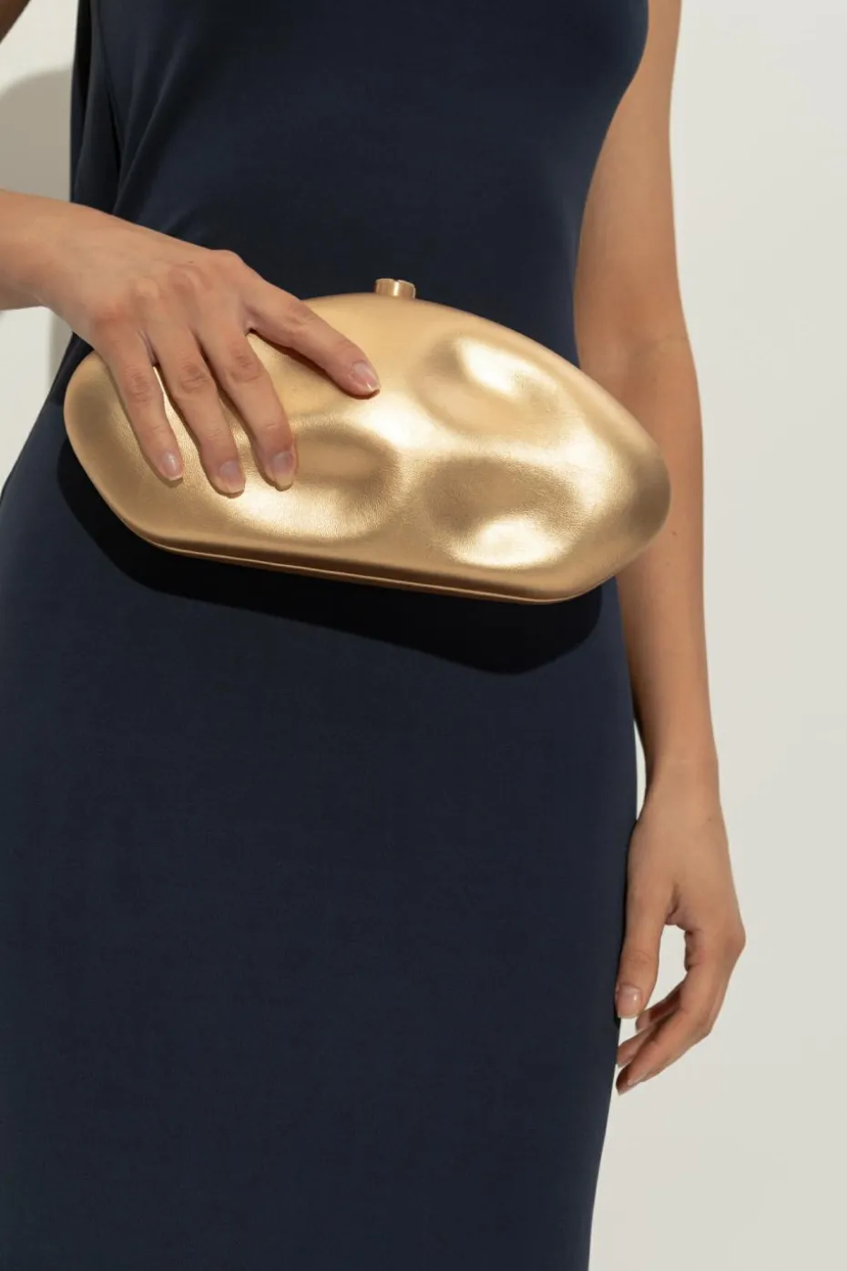 Cult Gaia GOLD Clutch bag "The Caldera"