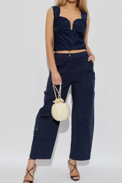 Cult Gaia NAVY BLUE Pants "Ewa"