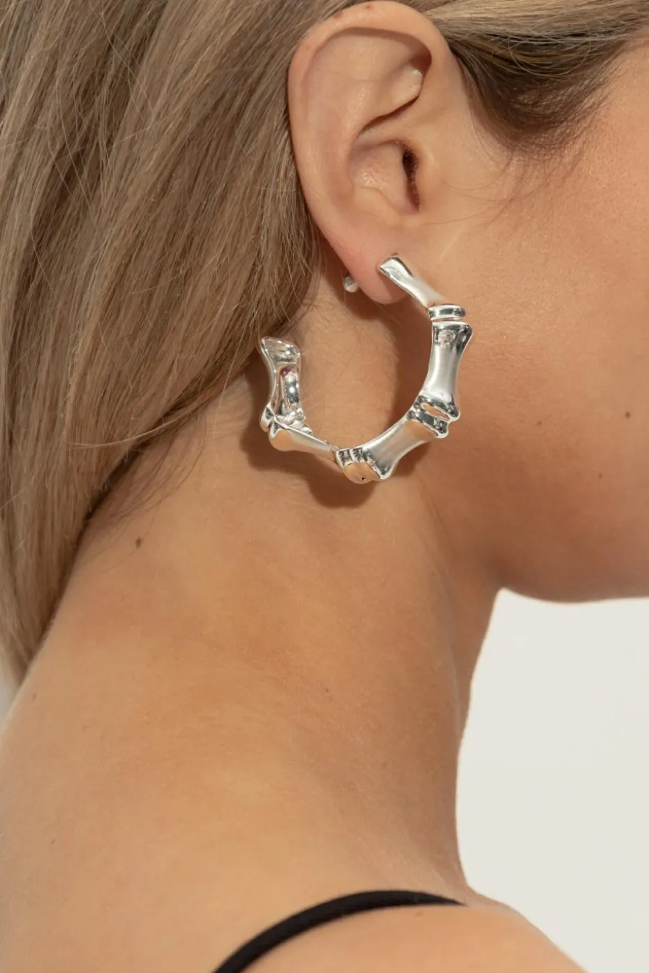 Cult Gaia SILVER Earrings `Bambu`