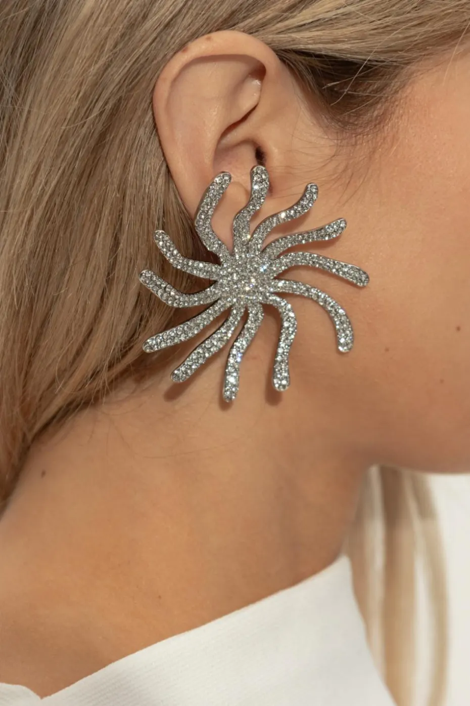 Cult Gaia SILVER "Nis" earrings