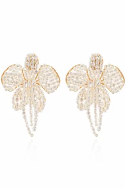 Cult Gaia WHITE Earrings "Amina"