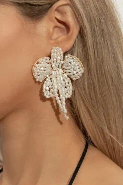 Cult Gaia WHITE Earrings "Amina"